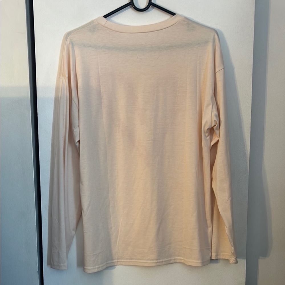 VALENTINES DAY!!!
Cream Long Sleeve Shirt with Red Heart - Picture 5 of 6